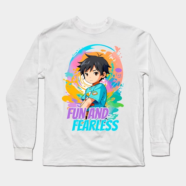 Fun and Fearless Long Sleeve T-Shirt by BAJAJU